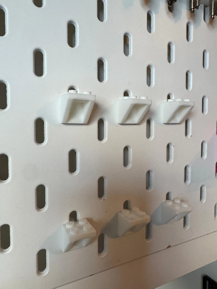 ETM 3D PRINTS Minifigures Minifig Display Hook Stand for Ikea Skadis / Uppspel Pegboard