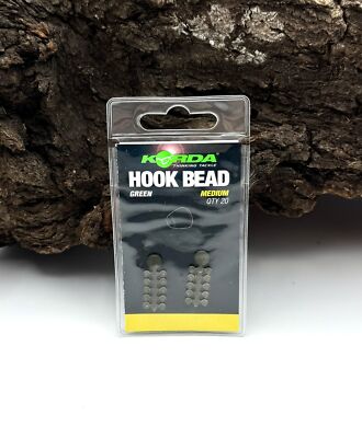 Korda Hook Bead Medium KHB 20 St. für Rig Rings Shod Blow Back Rigs DER ANGLER