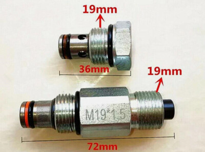 2Pc Lowering Valve Pressure Relief Valve For Auto Lift Car Hoist Machine 72*19mm