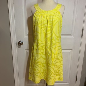 yellow grecian dress