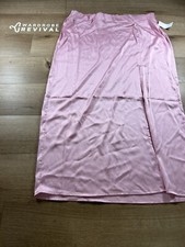 Women's A-Line Maxi Slip Skirt - A New Day pink size L