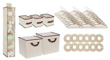 Delta Children Nursery Storage 48-Piece Set Beige   DAMAGED BOX