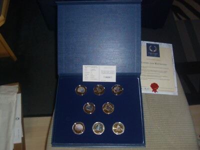 Medals - The Talent Ludwig v. Beethoven, Gold Plated, Complete Set, with Cassette