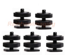 5 Pcs Camera Shoe to 1/4"-20 Male Post Adapter for Tripod, Led light Monitor