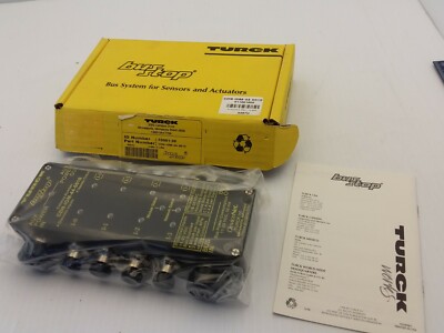 TURCK CDN-1OM-44-0010 DEVICENET BUS STOP 4-INPUTS/4-OUTPUTS NIB 