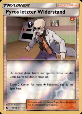 Pokemon - 52/68 - Pyros letzter Widerstand  - Verborgenes Schicksal - Reverse Ho