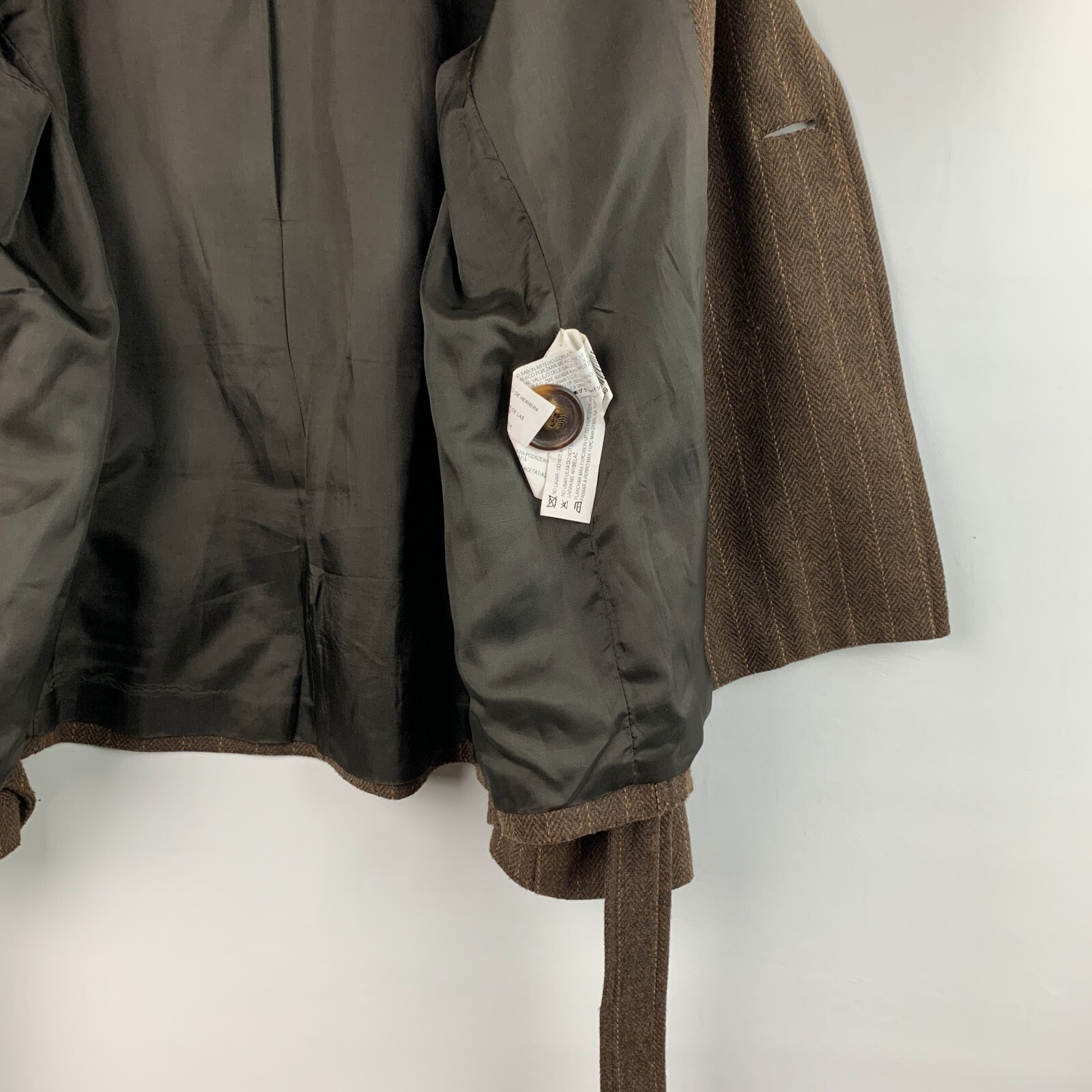 Zara Basic Jacket Double Breasted Dolman Sleeves … - image 14