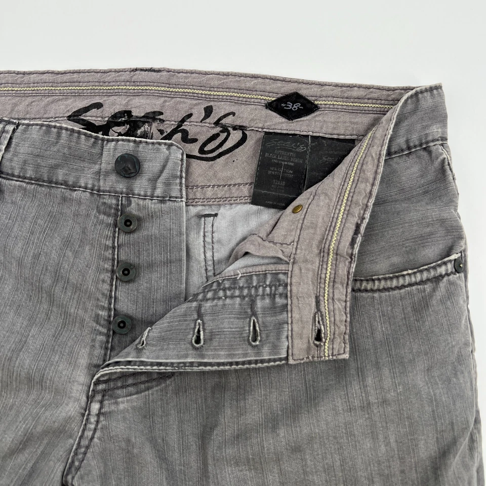 Stitch's Jean Men 38 Straight Distress Mid Rise 38x34.5 Button Up Texas Core Go - Image 3 of 4