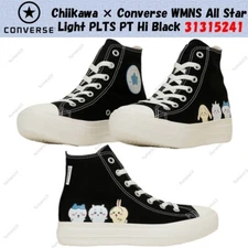 Chiikawa × Converse WMNS All Star Light PLTS PT Hi Black 31315241 Women's Size
