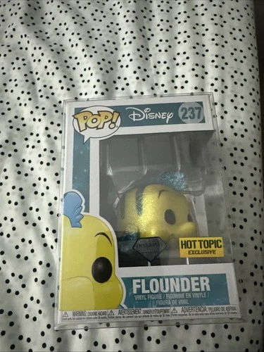 Funko Pop! Disney Flounder Diamond Collection Figure Hot Topic Exclusive #237