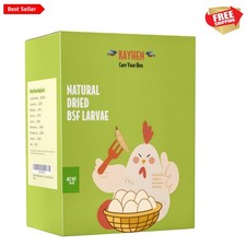Dried Black Soldier Fly Larvae 10LB Non-GMO BSF Larvae for Chickens More Calc...