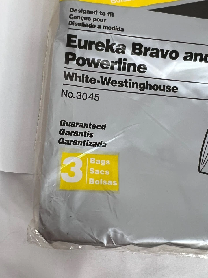 Home Care Vac Bags Eureka Bravo and Powerline Style U Vacuum bags 3 pk - Image 4 of 4