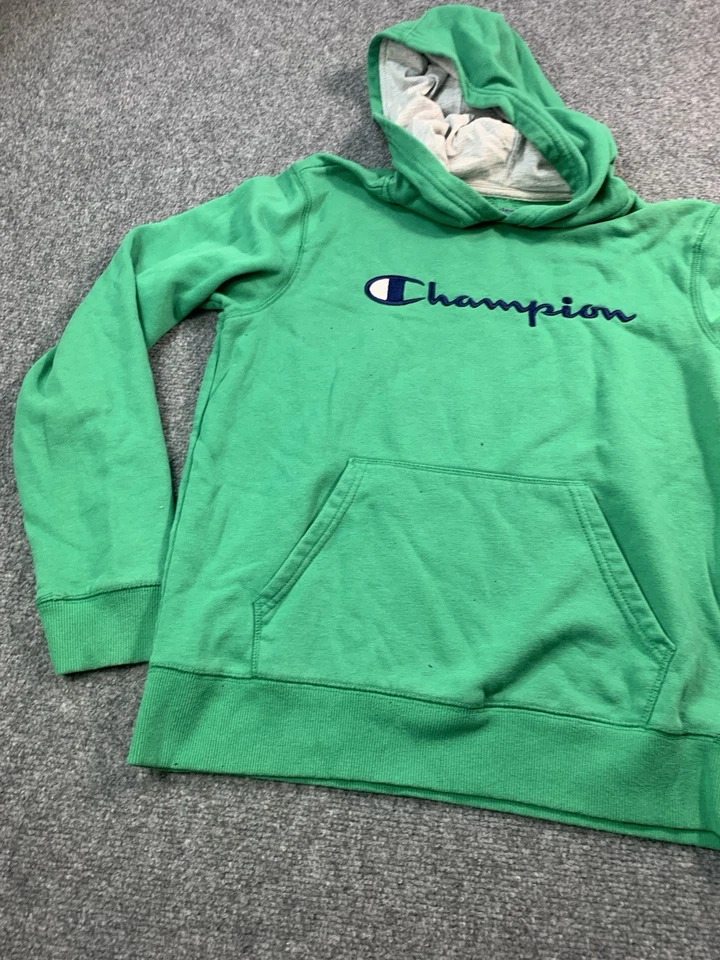 Свитер Champion для мальчиков XL зеленый с длинным рукавом толстовка с капюшоном повседневный для улицы - Изображение 2 из 4