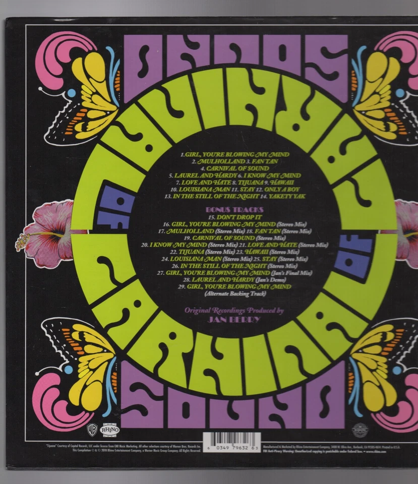 JAN & DEAN Carnival of Sound OOP 1 LP + 1 CD Rhino Handmade EX 60's Surf Pop - Image 2 of 4