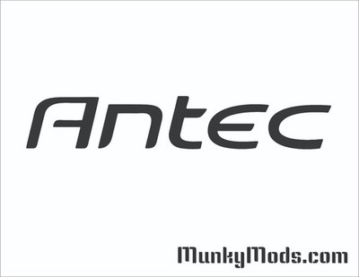Antec Text Logo PC Case Window Applique Vinyl Decal (Color Choices)