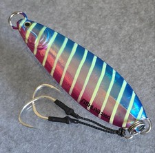 FishLab Carnada Slow Pitch Jigs 5-1/4" 8-3/4 oz Rigged Nichols Assist Hooks 3/0