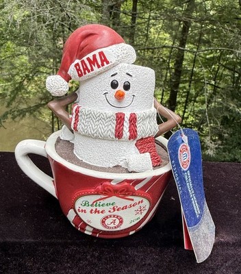 University Of Alabama VTG Bama Hot Chocolate Christmas Ornament FOCO NWT