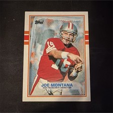 1989 Topps Joe Montana #12 San Francisco 49ers Football Base Set Card