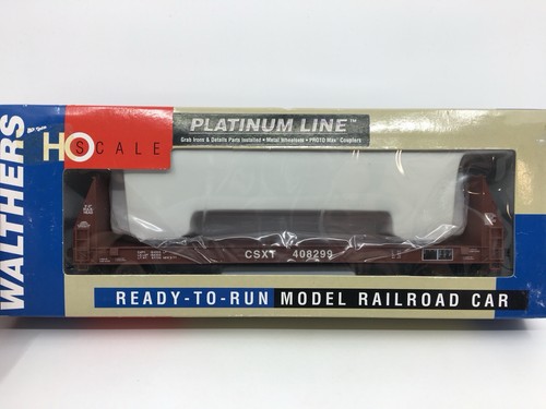 HO Walthers 932-41602 CSX 50’ SIECO Pulpwood Flat Car CSXT #408299 ruedas de metal | Zustand: Used