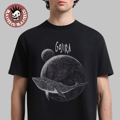 Gojira Europe Tour 2026 Merch From Mars To Sirius Whale T-Shirt