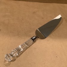 Waterford Crystal Handle Pie & Cake Server W/ Stainless Blade
