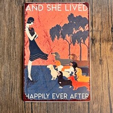 Wall Hanging Sign Metal Sign Dog Lover Gift for Her HOme Decor NEW FAST SHIP