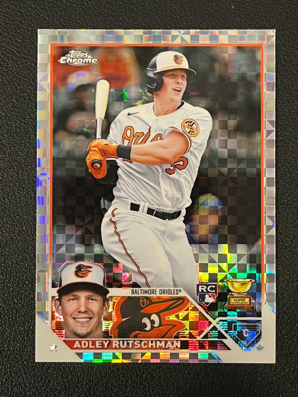 Adley Rutschman 2023 Topps Chrome Rookie X-Fractor Orioles 1