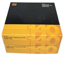 2x Kodak Carousel Transvue 140 Slide Tray for Ektagraphic Projectors Vintage