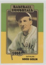 1980-84 SSPC Baseball Immortals 1st Printing Goose Goslin #109 HOF 1z4