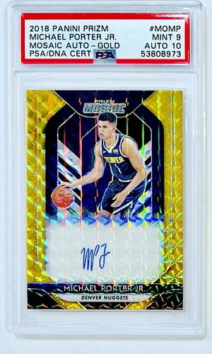 Michael Porter Jr #MO-MP 2018 Panini Prizm Mosaic Autographs card