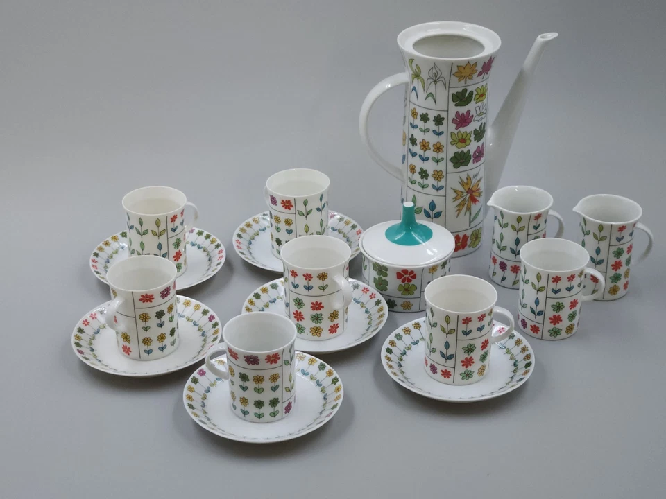 Rosenthal Germany Piemonte Demitasse Coffee/Tea Set Emilio Pucci 18 pc. - Image 3 of 4