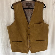 Vintage Tasso Ella Brown Corduroy Vest Size XL