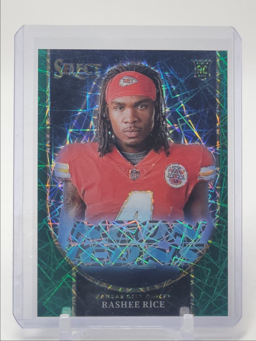 RASHEE RICE 2023 SELECT ROOKIE NEON ICONS GREEN LAZER PRIZM RC 1/5 Q0196
