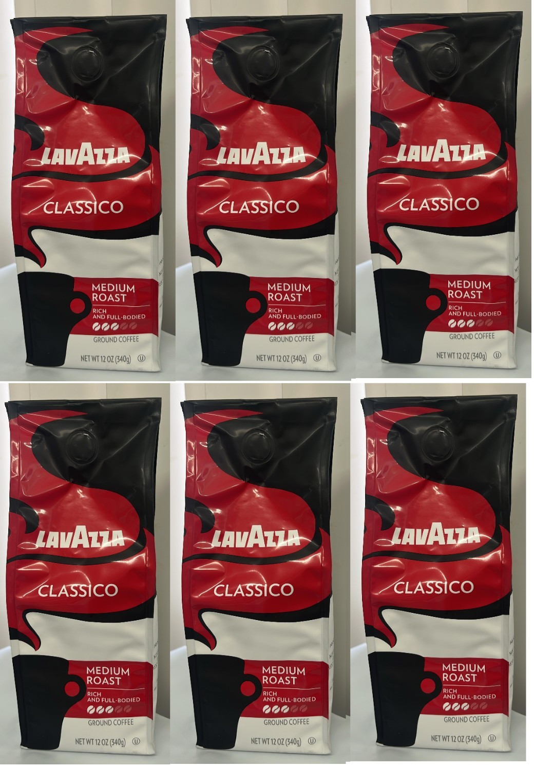 6x Lavazza Classico Ground Coffee Blend Medium Roast 12 oz each Bag 2026