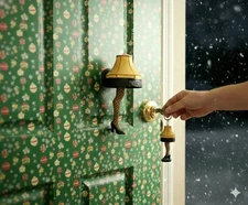 A Christmas Story Leg Lamp Knocker + Talking Leg Lamp Keychain Collectibles NECA