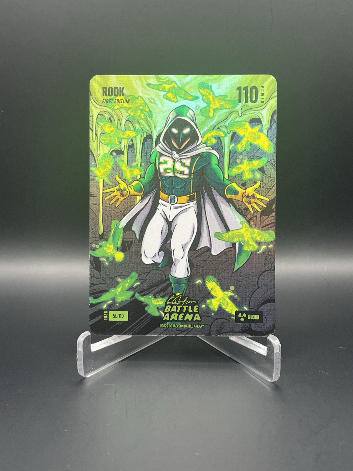 2026 Bo Jackson Battle Arena Griffey Set Rook Glow Slime Foil SL-110 SP