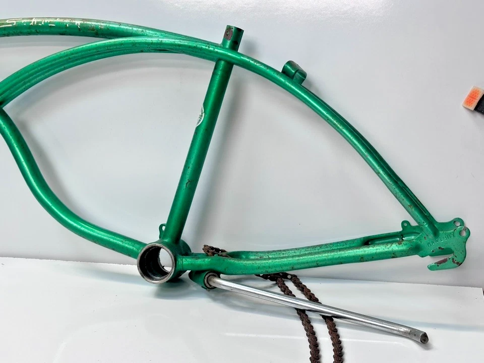 Cuadro y horquillas Schwinn Stingray 1965 pintura extravagante cal MA 3 velocidades Foto 3 de 4