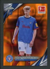 2025 COLIN KLEINE BEKEL 16/25 TOPPS CHROME BUNDESLIGA LAVA ORANGE ROOKIE RC
