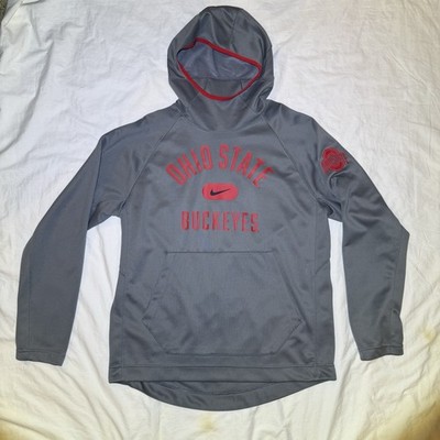 Nike OSU Ohio State Buckeyes Dri-Fit Hoodie Mens L Grey Spotlight DD6263 Men s