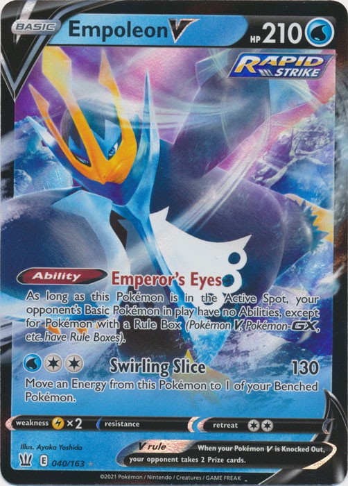 Holo Empoleon V 040/163 Ultra Rare SWSH05: Battle Styles