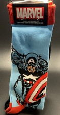 Marvel Captain America Pose  Avenger Heroes Mens Socks 2 Pairs Size 6-12