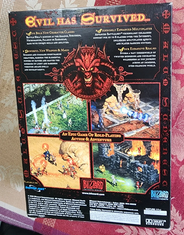 Diablo 2, 2000, New & Sealed, US Retail Small Box As Shown - Image 2 of 4
