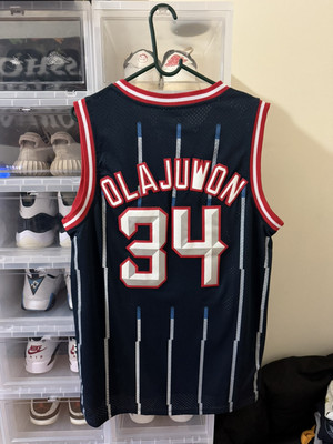 Hakeem Olajuwon Hardwood Classics Adidas Jersey Mens S