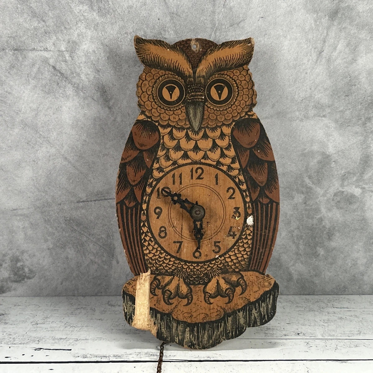 ドイツ木製アンティーク ククラックス掛時計 Vintage Cuckoo Clock Parts Indiana Collectible Cuckoo & Black