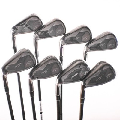 New Callaway Apex Pro 19 Smoke Forged Iron Set 4-PW,AW Stiff LEFT HANDED