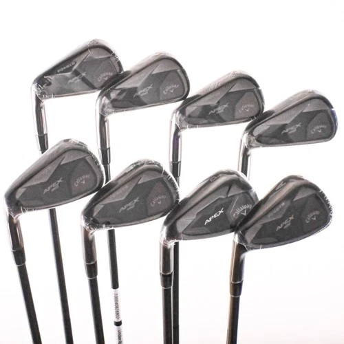 New Callaway Apex Pro 19 Smoke Forged Iron Set 4-PW,AW Stiff LEFT HANDED