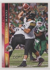 2021 Upper Deck CFL Red 65/165 Jeremiah Masoli #36 af9