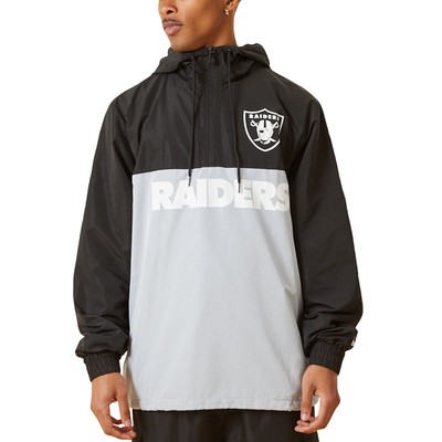 New Era Herren Las Vegas Raiders NFL 1/2 Zip Windbreaker Jacke - M