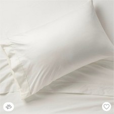 Standard Solid Performance 400 Thread Pillowcase Set Sour Cream - Threshold