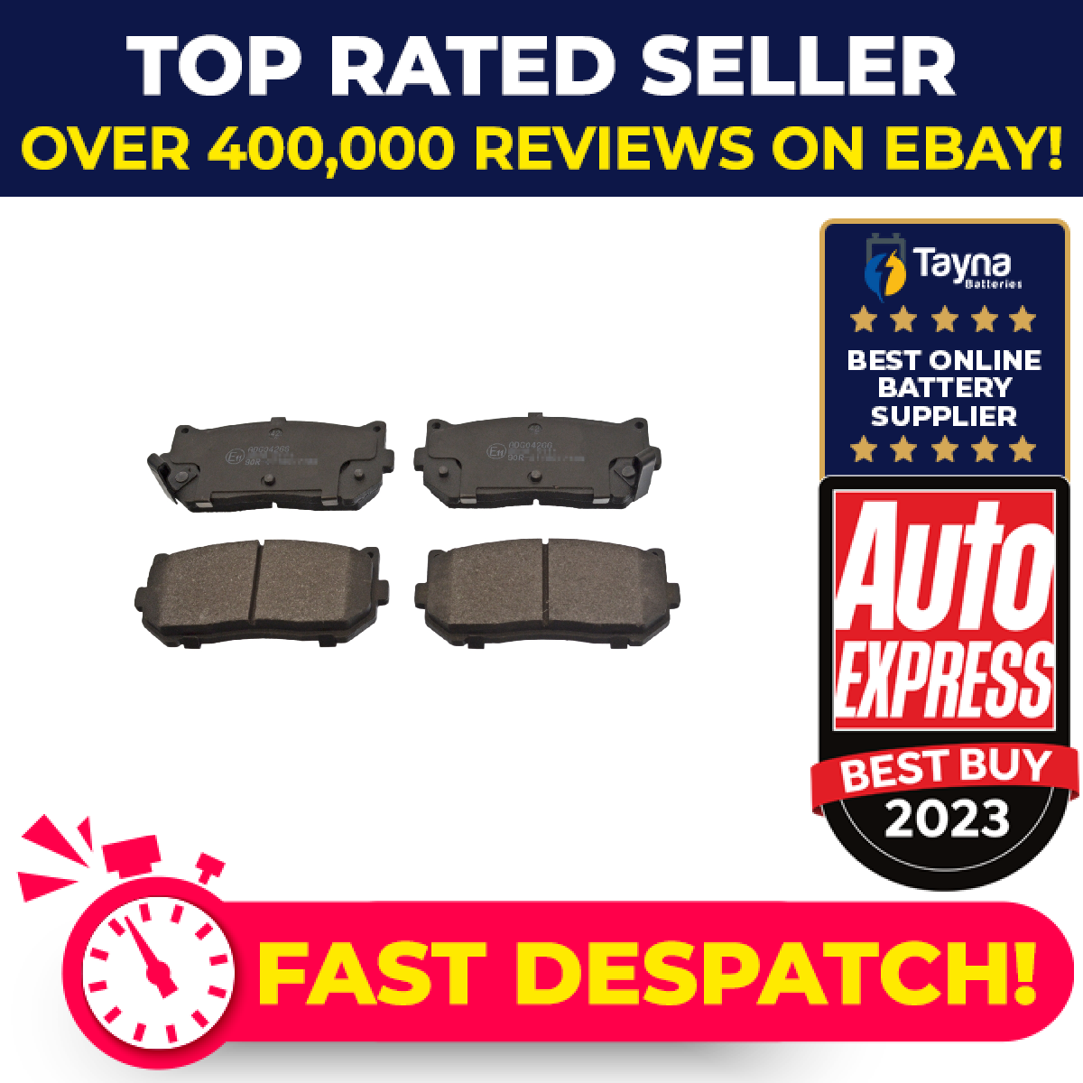 Brake Pads Set fits KIA SHUMA FB, Mk2 1.8 Rear 97 to 04 Blue Print oK2FC2628Z